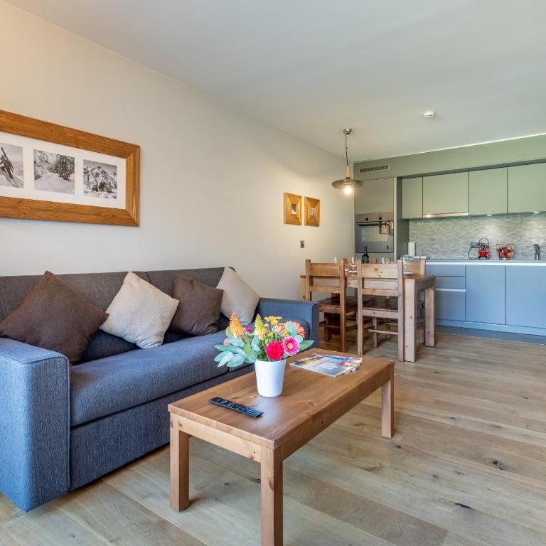 SWISSPEAK Resorts by Pierre & Vacances Premium Vercorin - Ferienwohnung mit 1 Schlafzimmer und Terrasse oder Balkon (4 Personen) - 3