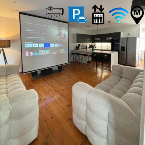 CHEZ CLAIRE 5 - Place Capitole122m2, Jacuzzi, Ciné - Four-Bedroom Luxury Apartment - 1
