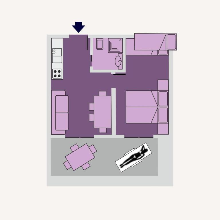 Residence Bright Star - Appartamento Attico con 1 Camera da Letto - 8