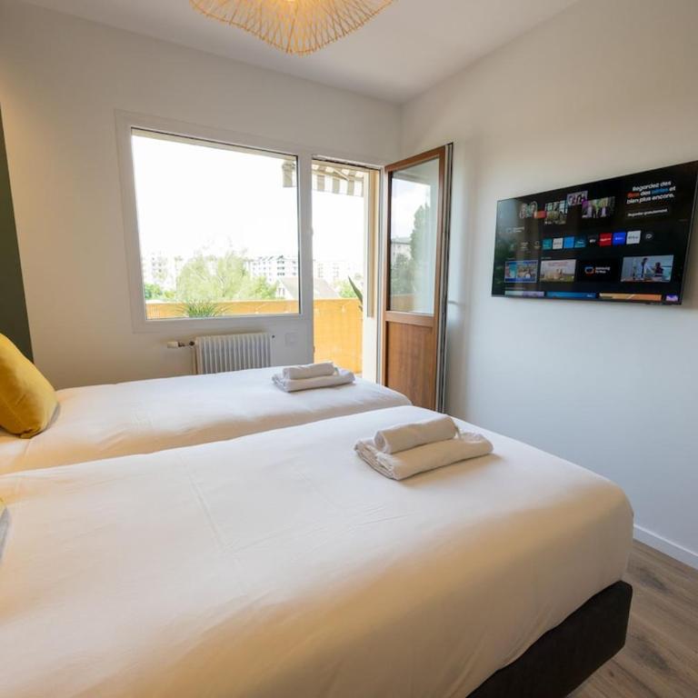 Le Mavéria, proximité lac - Appartamento Deluxe con 2 Camere da Letto e Balcone - 50