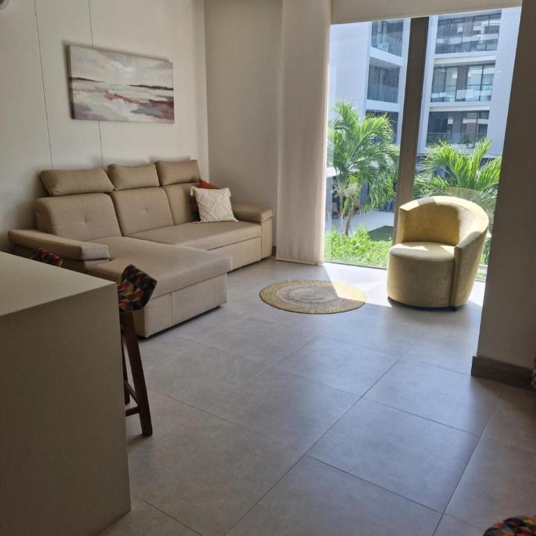 Apt 2 rooms with private beach and ideal pool - Two-Bedroom Apartment with Balcony - 2