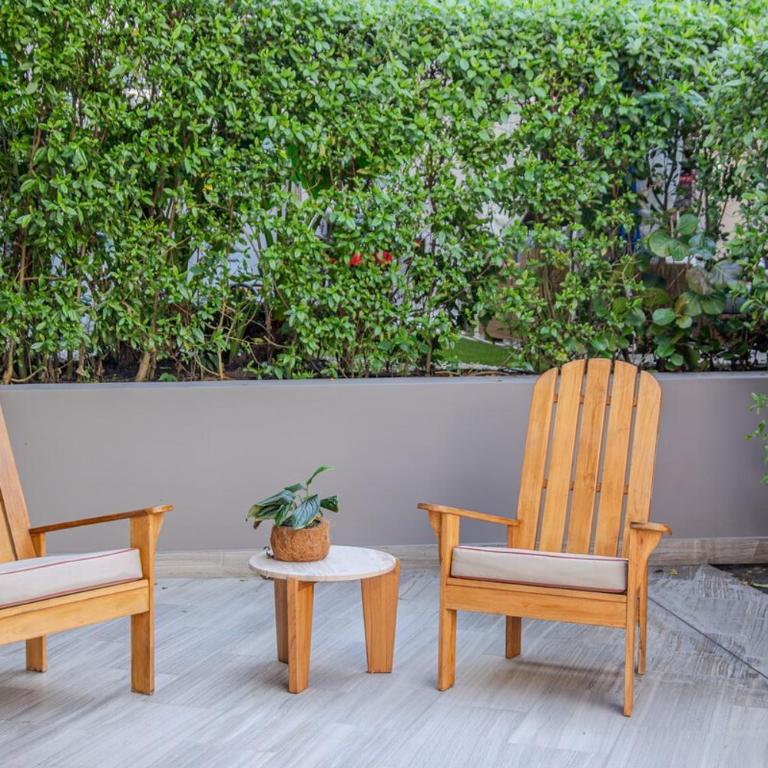 Apt 2 rooms with private beach and ideal pool - Two-Bedroom Apartment with Balcony - 58