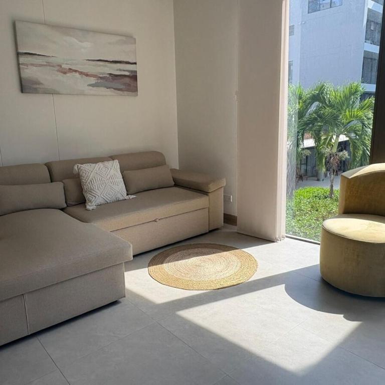 Apt 2 rooms with private beach and ideal pool - Two-Bedroom Apartment with Balcony - 7
