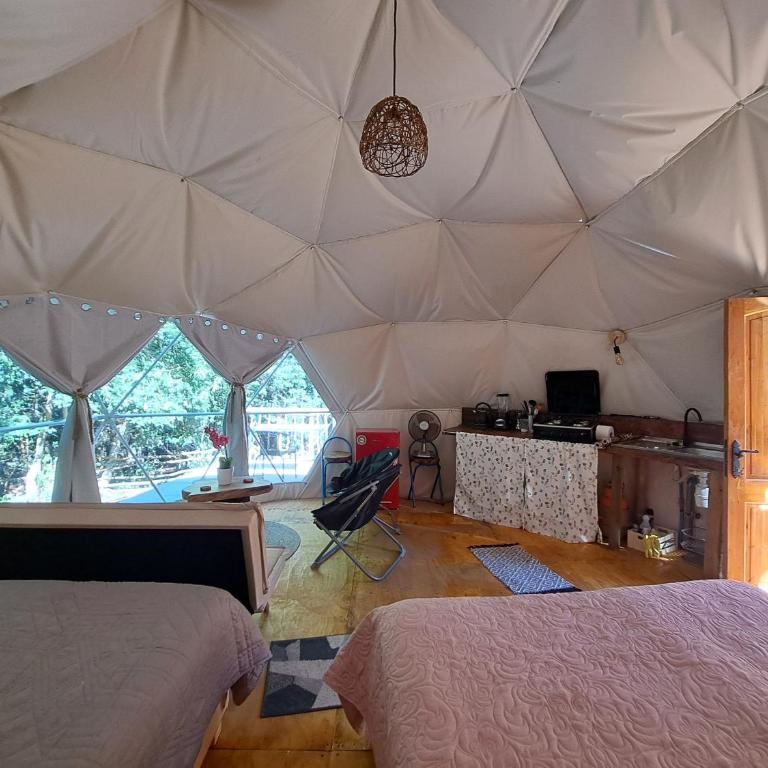 Domo Glamping en el bosque - Coñaripe - Tent - 8