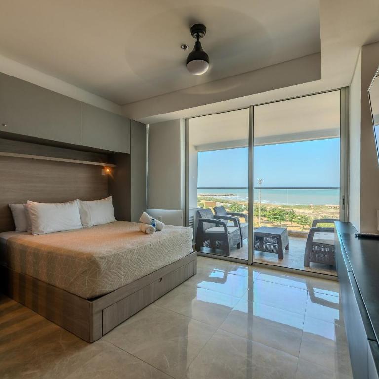Cartagena Beach Resort - One-Bedroom Apartment with Balcony and Sea View - 20