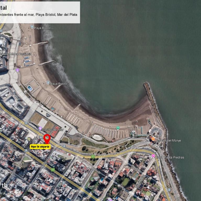 3 Ambientes Frente al MAR, a pasos del Casino y del Torréon, en la mejor zona de Mar del Plata - Two-Bedroom Apartment - 1