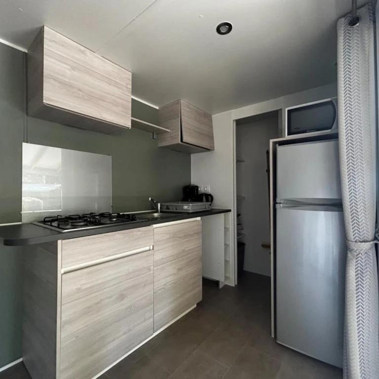 ZEcamping 4 étoiles familial piscine couverte chiens acceptés locatif TV 29m2 - Mobilheim - 11