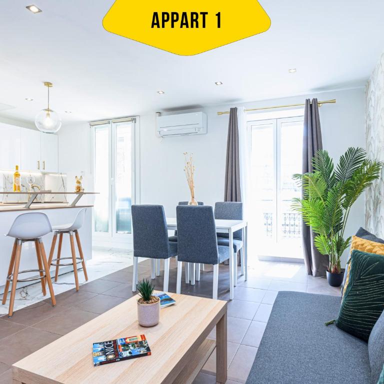 CASA REINE JEANNE- ideal groups & family -CENTRAL near train station - PARKING - New&CONFORT-AC - Appartement - 23