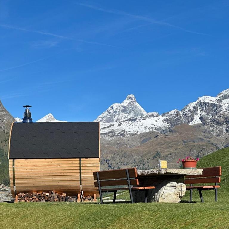 Chalet Paradise Sauna and Panoramic Views of Monte Rosa and the Matterhorn - Chalet con 2 Camere da Letto - 6