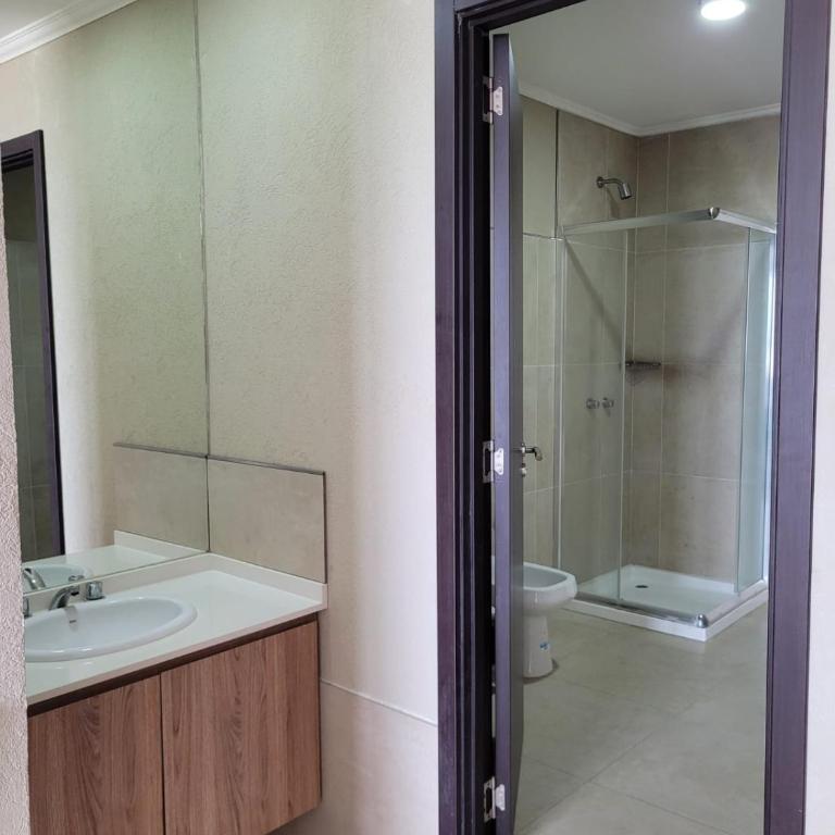 Monoambiente Michell vista al mar pileta climatizada - One-Bedroom Apartment - 11