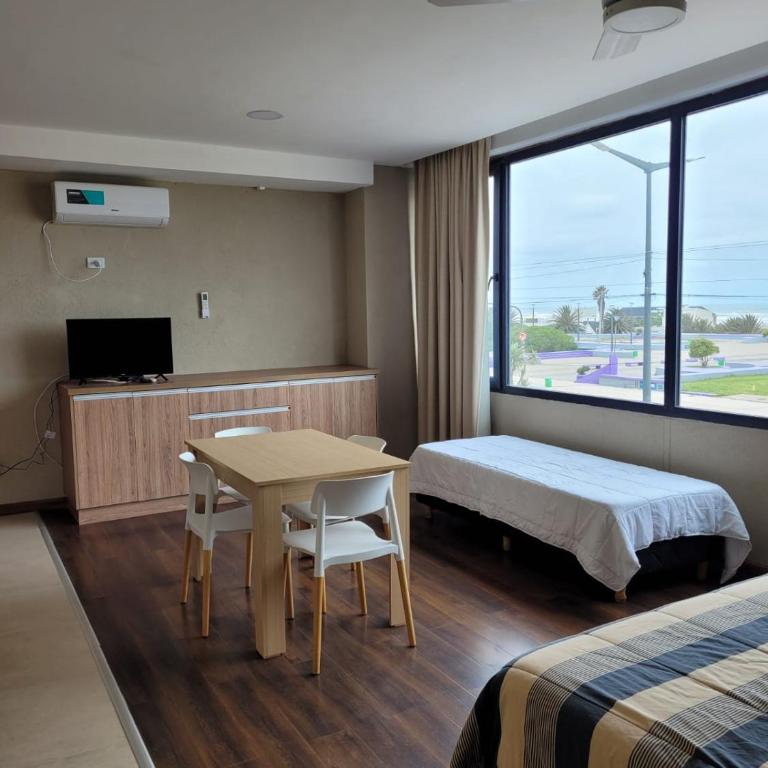 Monoambiente Michell vista al mar pileta climatizada - One-Bedroom Apartment - 2