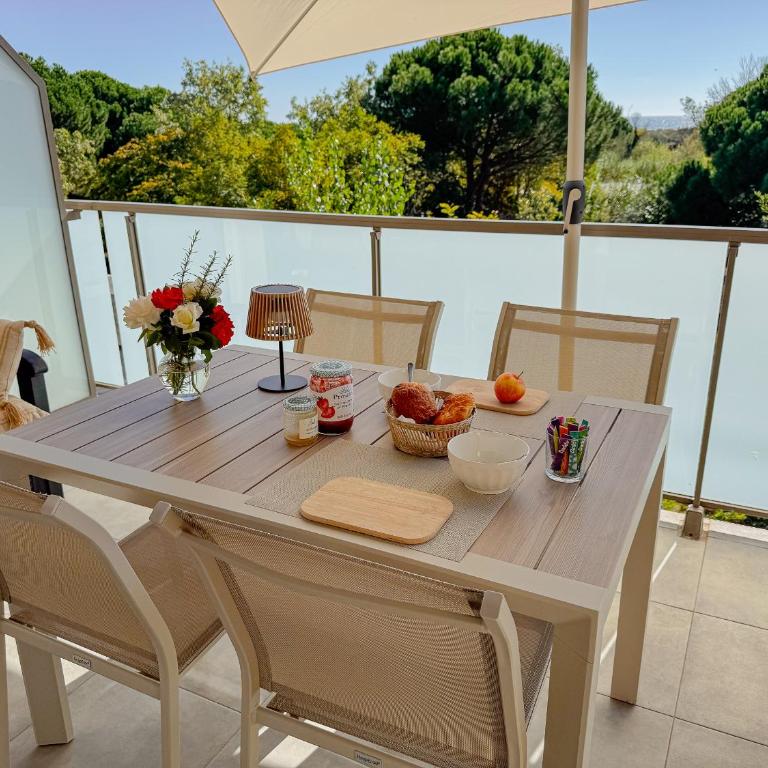 Hespera, Exceptionnel, Classé 3 étoiles, Vue mer, Accès plage direct, Parking privé - Appartement 1 Chambre - 3