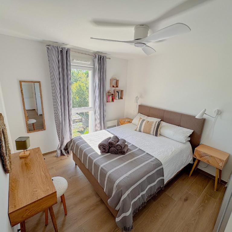 Hespera, Exceptionnel, Classé 3 étoiles, Vue mer, Accès plage direct, Parking privé - Appartement 1 Chambre - 33