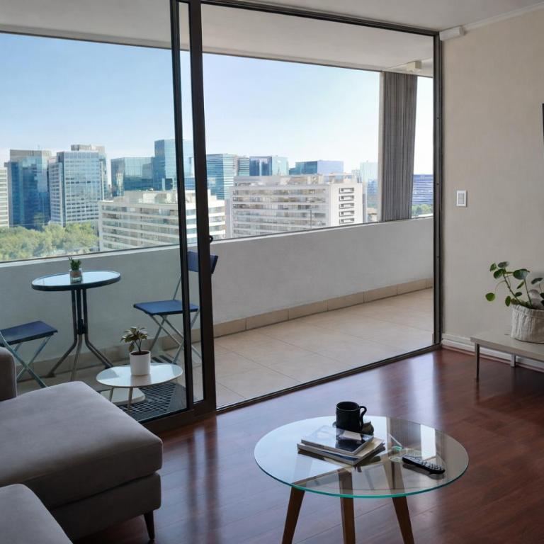 Departamento con vista mas piscina y estacionamiento al lado Parque Arauco - Two-Bedroom Apartment - 7