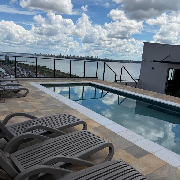 Edificio Paraná Playa Costanera, Apartamento de 1 Habitación, vista frontal al Rio con parking y Amenities! - Apartamento de 1 dormitorio - 41