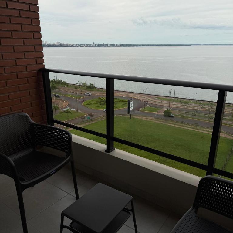 Edificio Paraná Playa Costanera, Apartamento de 1 Habitación, vista frontal al Rio con parking y Amenities! - Apartamento de 1 dormitorio - 53
