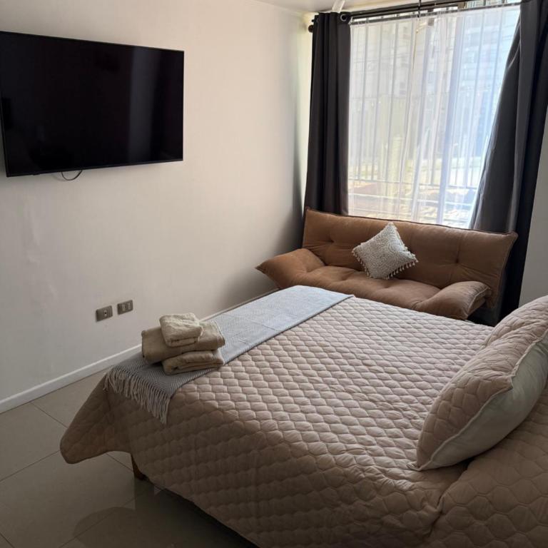 Iquique, 3 minutos de orilla de mar - One-Bedroom Apartment with Garden View - 9