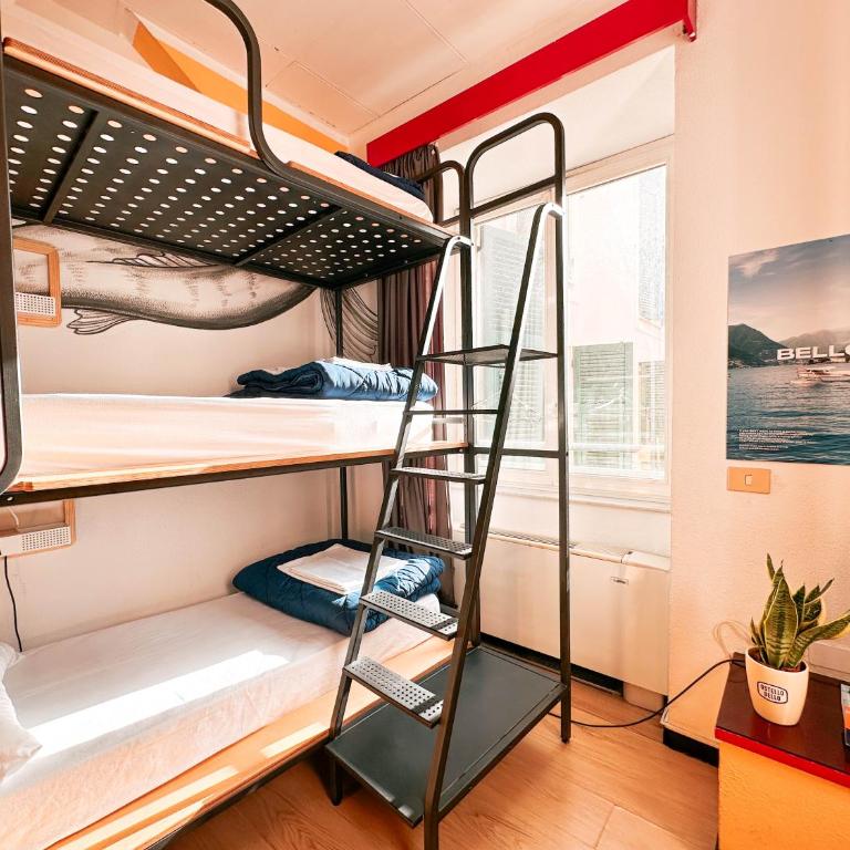 Ostello Bello Genova - Posto Letto in Dormitorio Misto con 5 Letti - 4