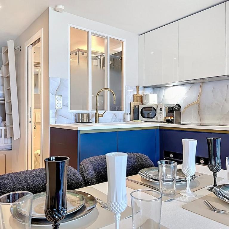 Vue mer exceptionnelle Studio avec Parking au Port de Deauville - Apartamento de 2 dormitorios - 26