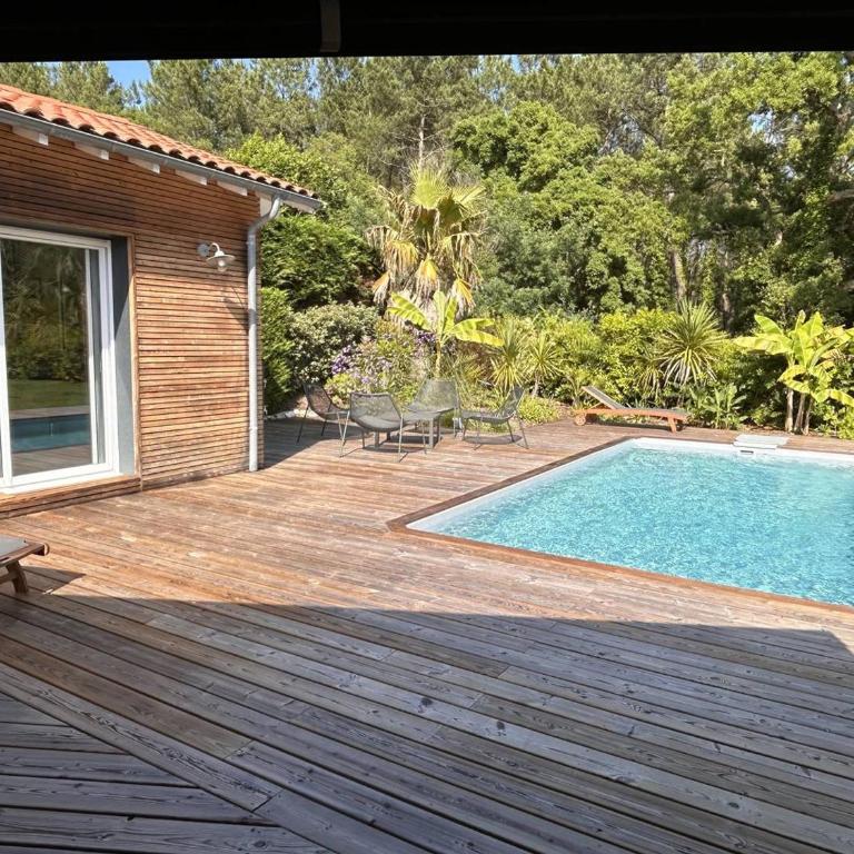 Villa avec piscine chauffée, jardin exotique, au calme proche plages et commerces, Capbreton - FR-1-791-17 - Villa - 22