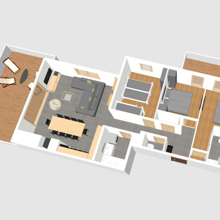 Grand appartement avec accès direct aux pistes et vue Mont Blanc - Appartement 3 Chambres - 17