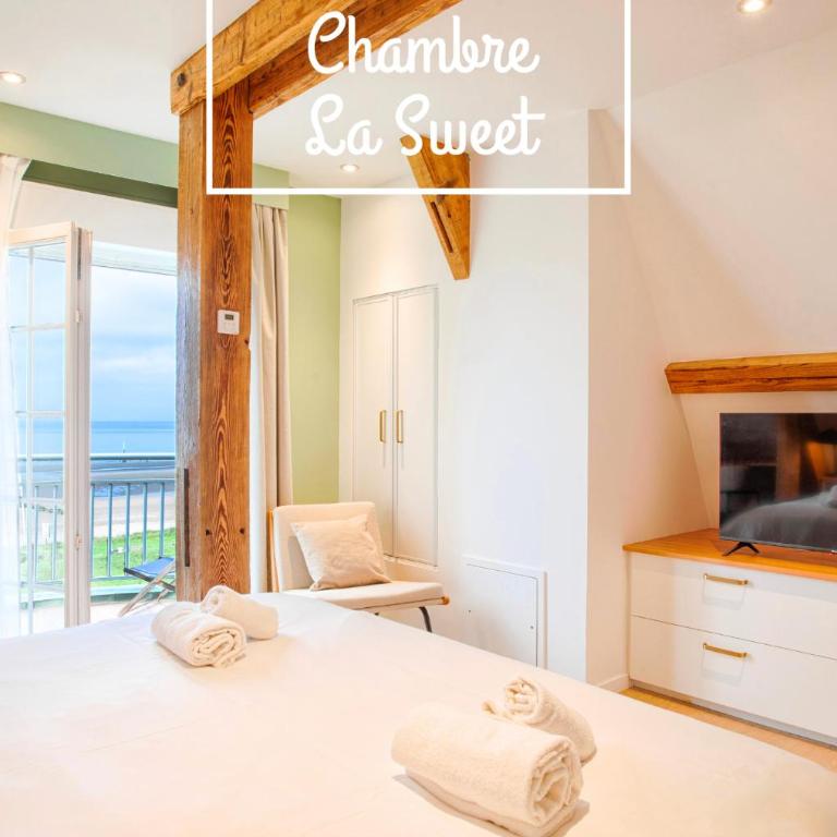 Sweet Home Cabourg Hôtel et gîtes - Junior Suite with Sea View - 6