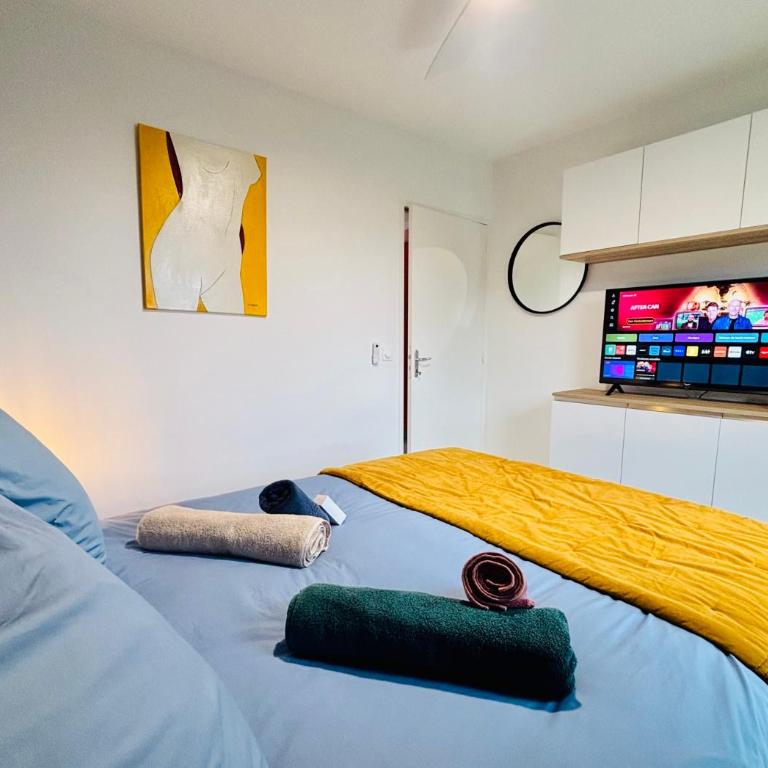 Haut Standing ACCÈS DIRECT MER 3min à pieds,Parking privée, Wifi, Netflix - Appartement 2 Chambres - 29