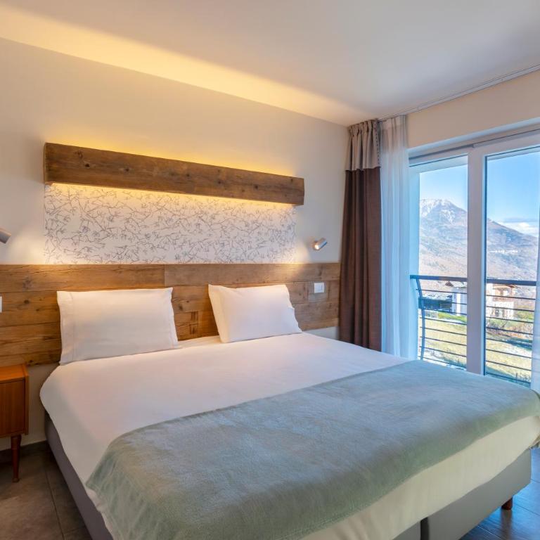 Hirondelle Locanda Vegana - Camera Matrimoniale/Doppia con Letti Singoli con Vista Montagna - 3