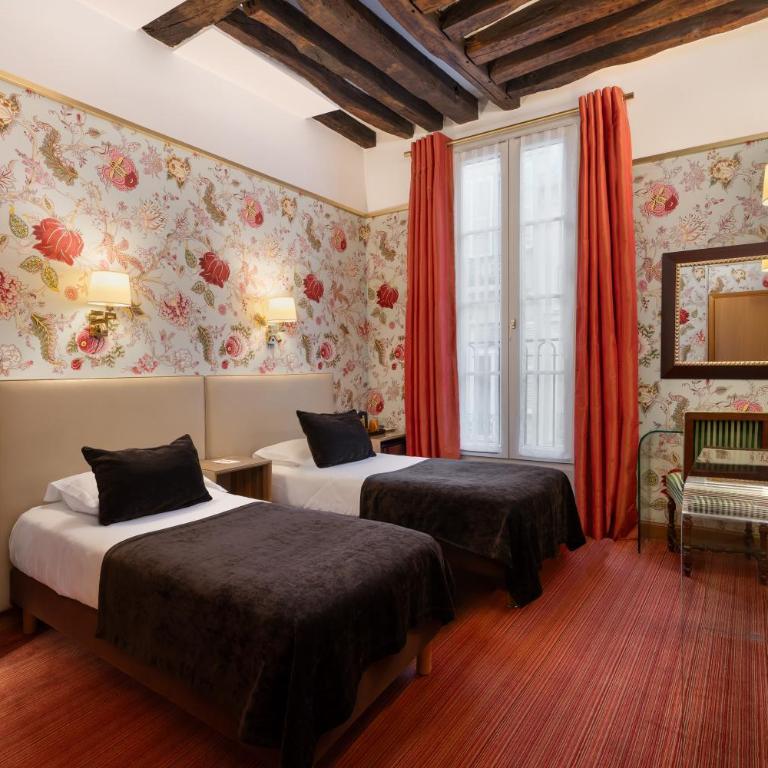 Hôtel Saint-Paul Rive-Gauche - Twin Room- 2 single beds - 4