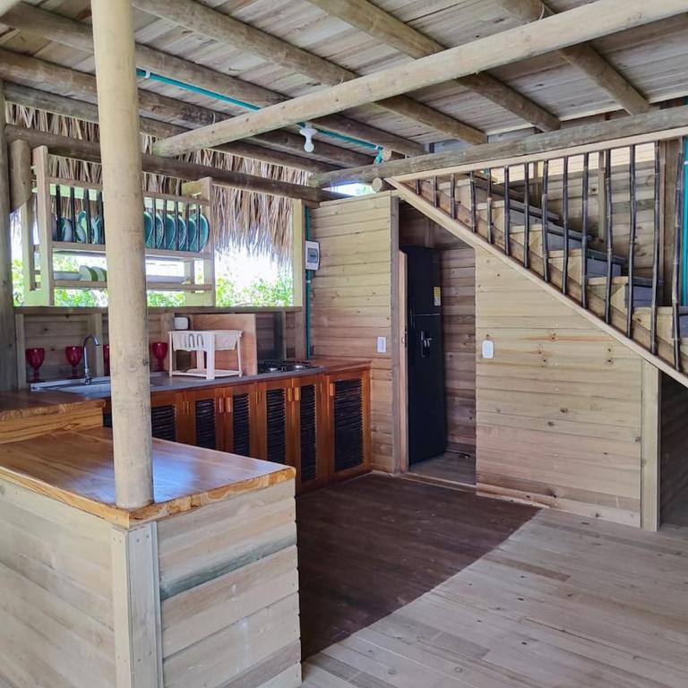 Cabaña de playa 6 personas con cocina y kiosko privado - Casa con 1 dormitorio - 35