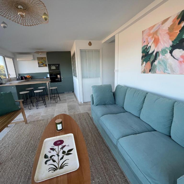 Vue mer incroyable, piscine, tennis et accès plage - 3 chambres - Apartment mit 3 Schlafzimmern und Hafenblick - 6