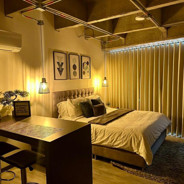 Suite tipo loft de lujo cerca al aeropuerto con AC - One-Bedroom Apartment - 5