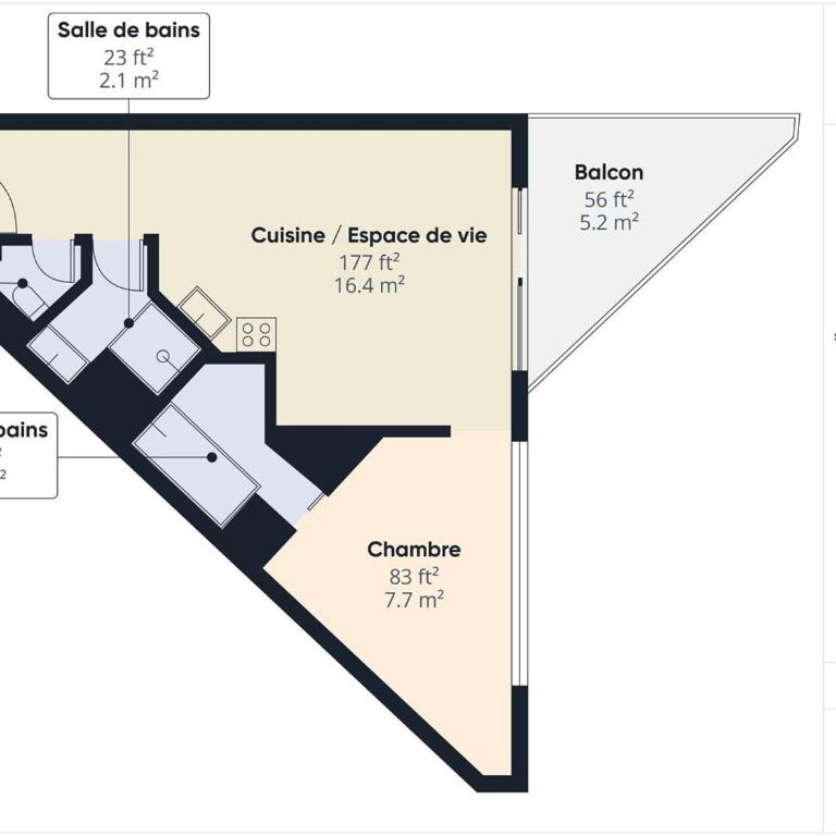 Appartement 2 Pièces - Balcon Ouest, Proche Pistes et Commerces - 4 Pers, 2* - FR-1-398-516 - Appartement (6 Adultes) - 16
