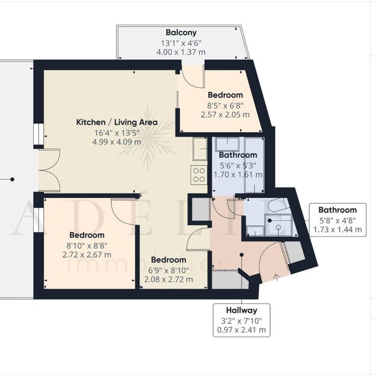 Appartement 2 Pièces Cabine pour 6 Personnes - Skis aux Pieds, Balcons, Parking, WIFI ! - FR-1-398-548 - Appartement (8 Adultes) - 13