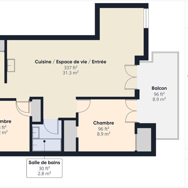 Agréable 3 pièces avec WIFI et parking à La Rosière - FR-1-398-579 - Appartement (7 Adultes) - 13