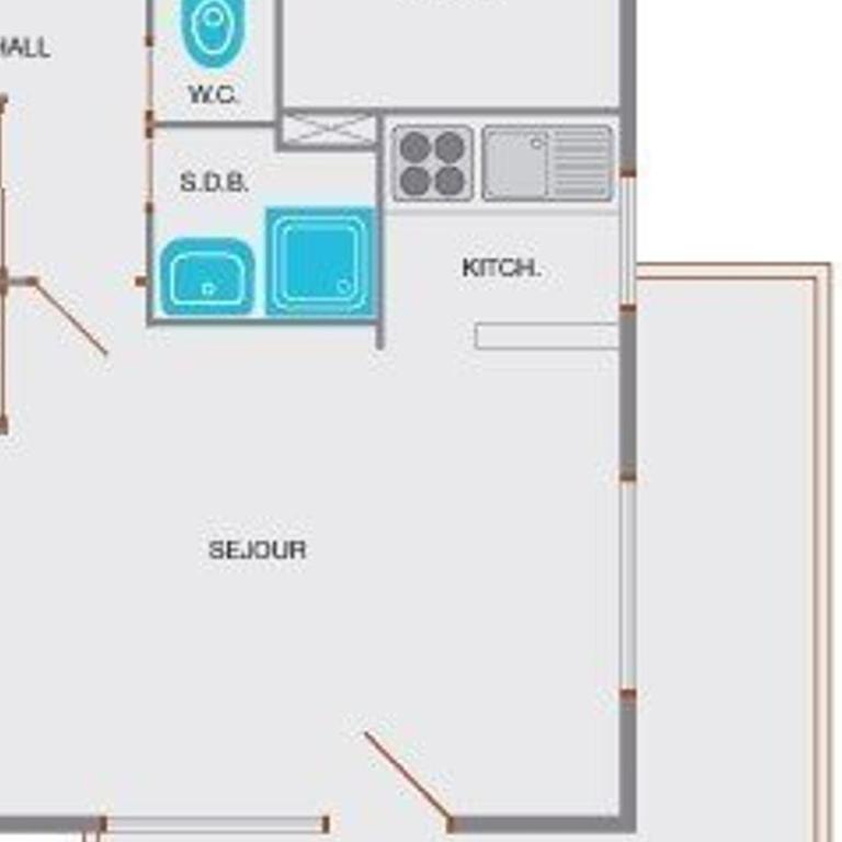 Studio cabine 4 pers. proche patinoire et pistes, parking, ménage inclus, navette à proximité - FR-1-241-157 - Apartamento (4 adultos) - 17