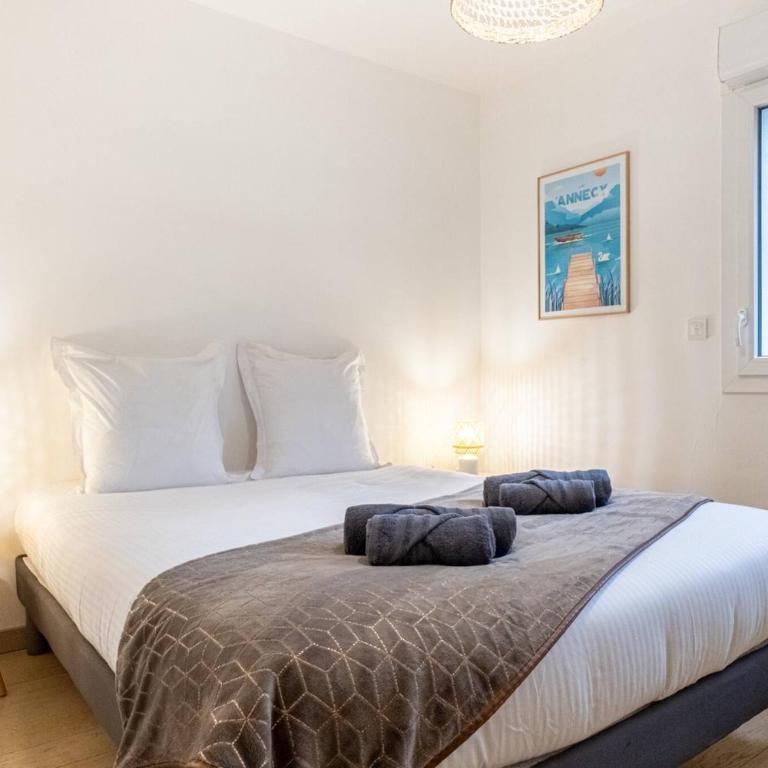 La canopée d'Annecy - spacieux T3 situé à l'entrée de la vieille ville avec garage et grande terasse - Apartment mit 2 Schlafzimmern - 3