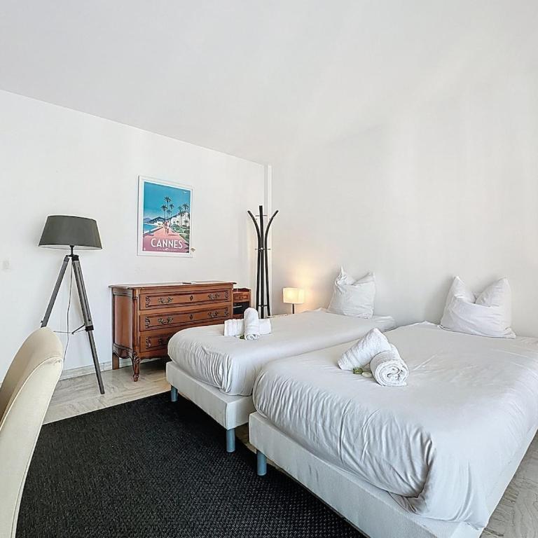 69m2, balcon vue mer, 2 salles de bain - Apartment mit 2 Schlafzimmern - 8