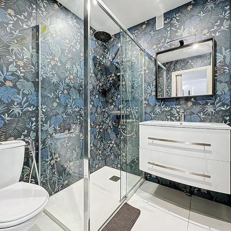 69m2, balcon vue mer, 2 salles de bain - Apartment mit 2 Schlafzimmern - 12