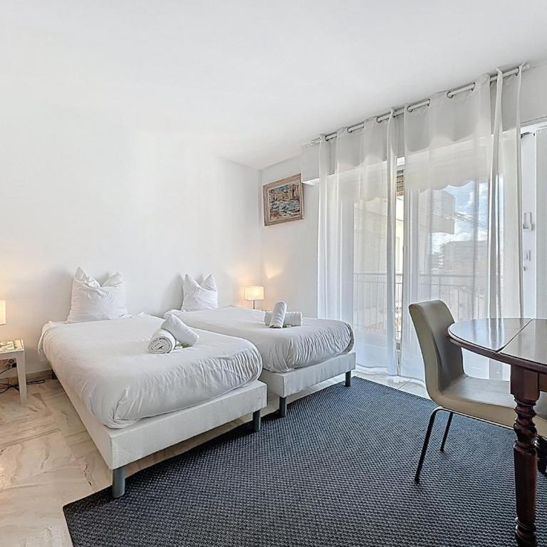 69m2, balcon vue mer, 2 salles de bain - Apartment mit 2 Schlafzimmern - 14