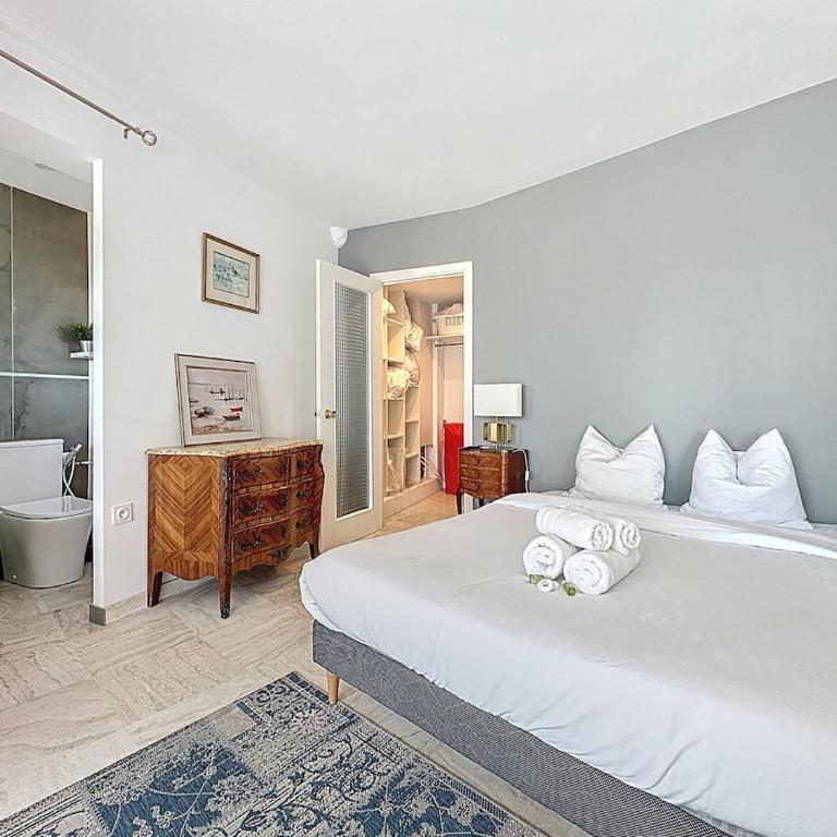 69m2, balcon vue mer, 2 salles de bain - Apartment mit 2 Schlafzimmern - 18