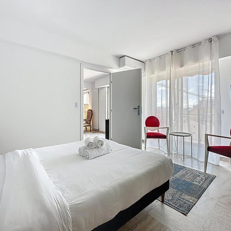 69m2, balcon vue mer, 2 salles de bain - Apartment mit 2 Schlafzimmern - 23