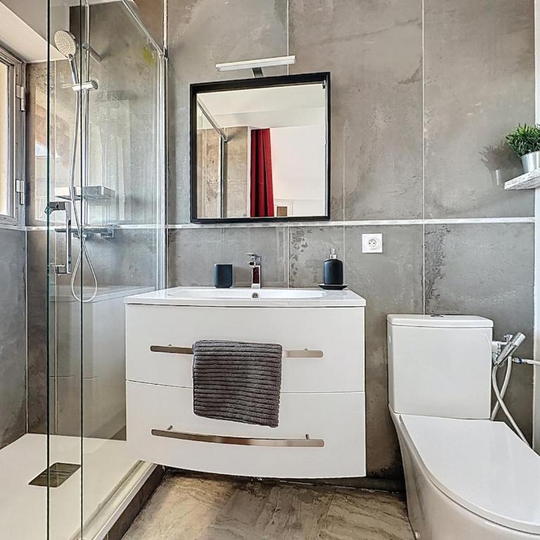 69m2, balcon vue mer, 2 salles de bain - Apartment mit 2 Schlafzimmern - 31