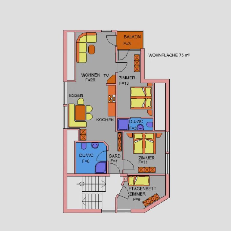 Appartement Dertnig - Appartement 3 Chambres - 11
