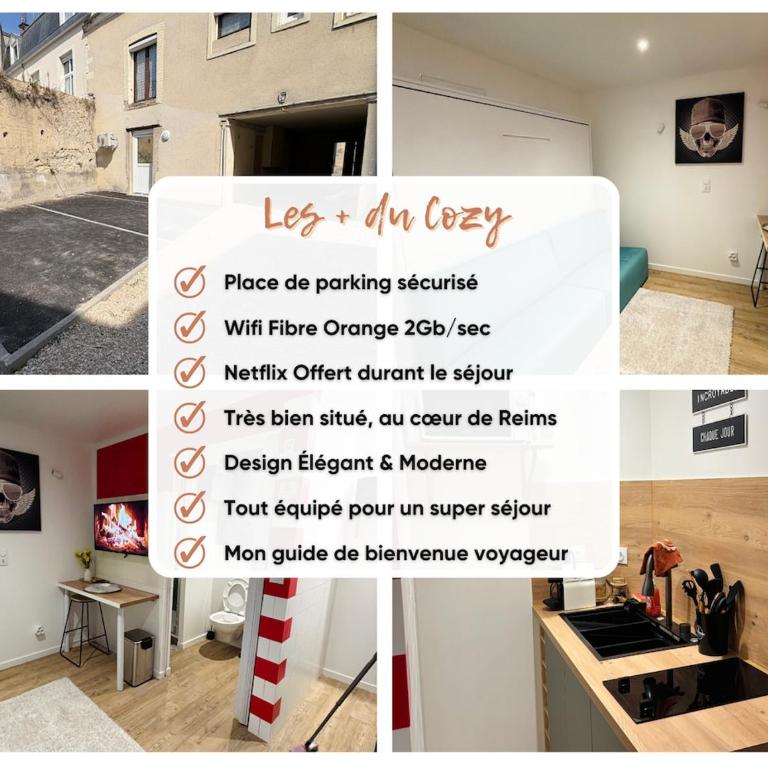 Le cozy Cathedral Reims - Apartment mit 1 Schlafzimmer - 2