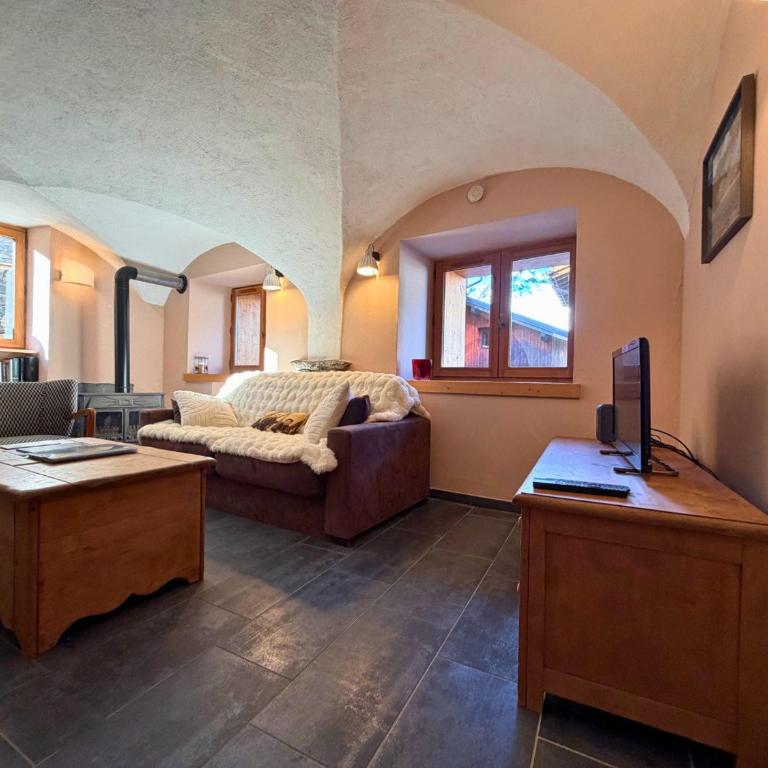 Authentique appartement vouté rénové à St Martin, 2 chambres, 4 pers, proche pistes - FR-1-452-57 - Appartement 2 Chambres - 1