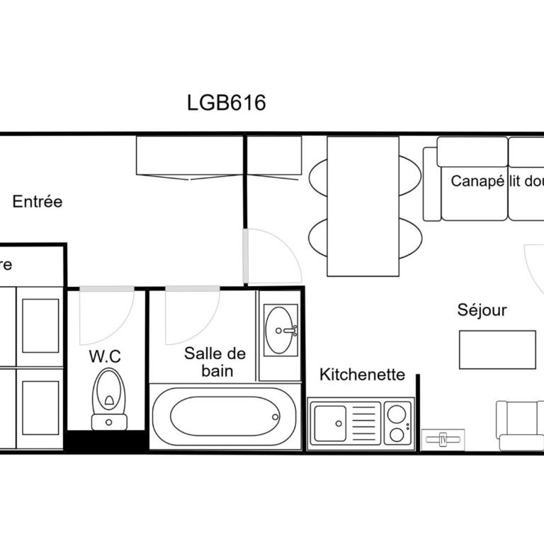 2 Pièces Confortable, Skis aux Pieds, Balcon, 4 Pers. - FR-1-182A-25 - Appartement - 13