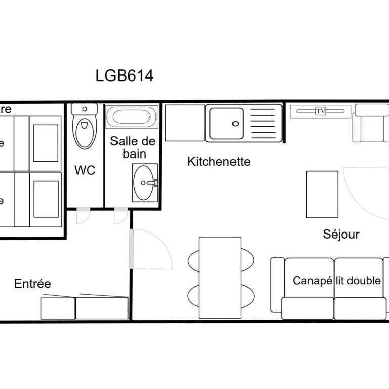 Confortable 2 Pièces, Skis aux Pieds, Proche Commerces - FR-1-182A-22 - Apartamento - 13