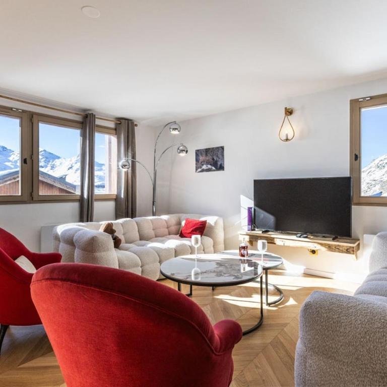 Chalet Alaska 7 130 m2 Balcony Ski in Parking - Appartement 3 Chambres avec Vue sur la Montagne - 1