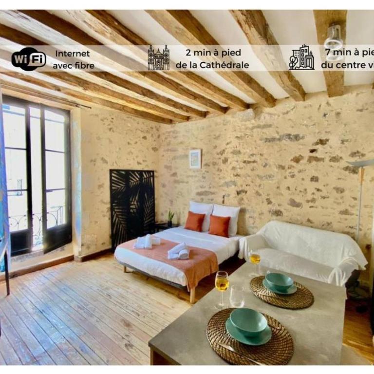 Le Cosy-Chic - Vieux Mans - Centre & Cathédrale - One-Bedroom Apartment - 17